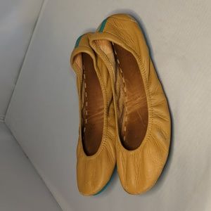 Tieks Camel Foldable Leather Ballet Flats